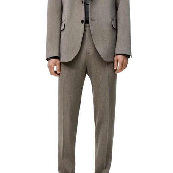 ZARA COMFORTABLE SUIT PANTS GRAY SIZE 31 | 4260/332/723 - Picture 1 of 14